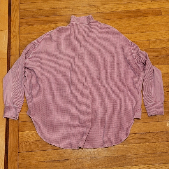 FREE PEOPLE SCOUT THERMAL BUTTON FRONT JACKET - Picture 5 of 6